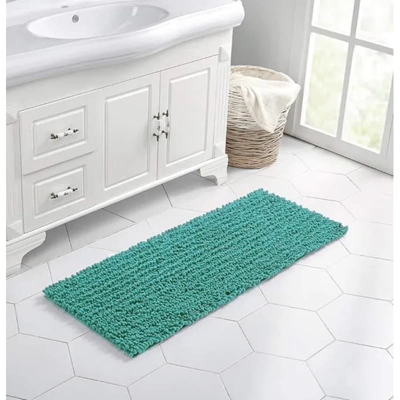 Tapete Antiderrapante Bolinha Macarrão Passadeira grande macio banheiro quarto