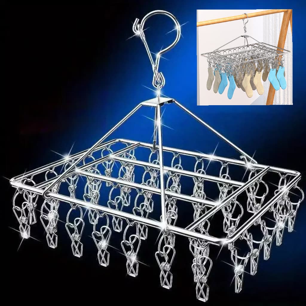 Varal Roupaspregadores com intimas apartamento  Reforçado Calcinha, Meia, Cueca Kz