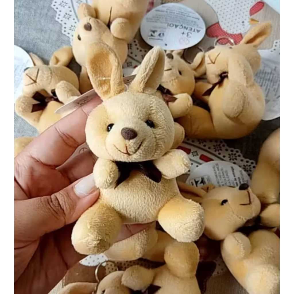 Chaveiro Coelhinho de Pelúcia 13cm – Lembrancinha de Páscoa Fofa (Cor e Modelo Sortidos) promoção