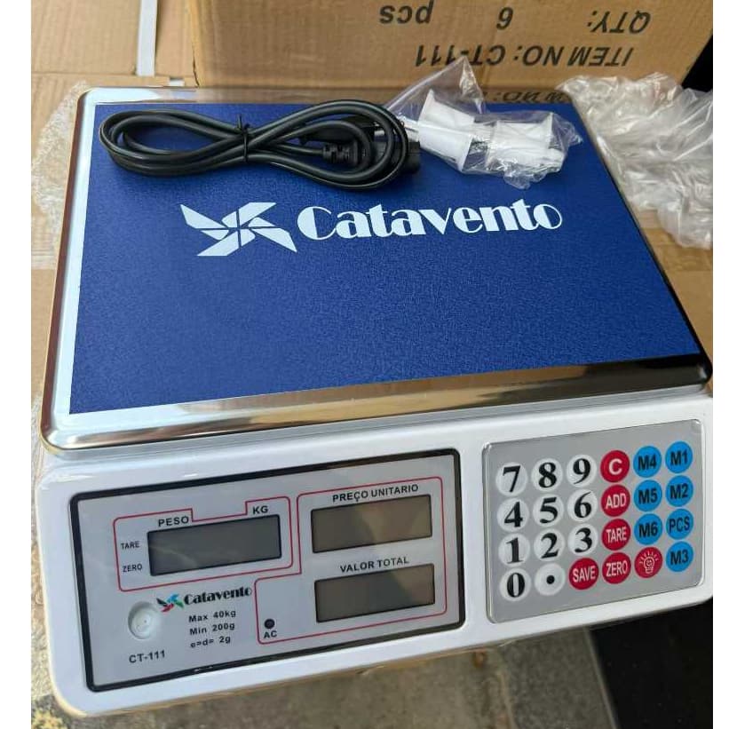 Balança Digital Comercial 40kg Compacta Alta Precisão 127/220v