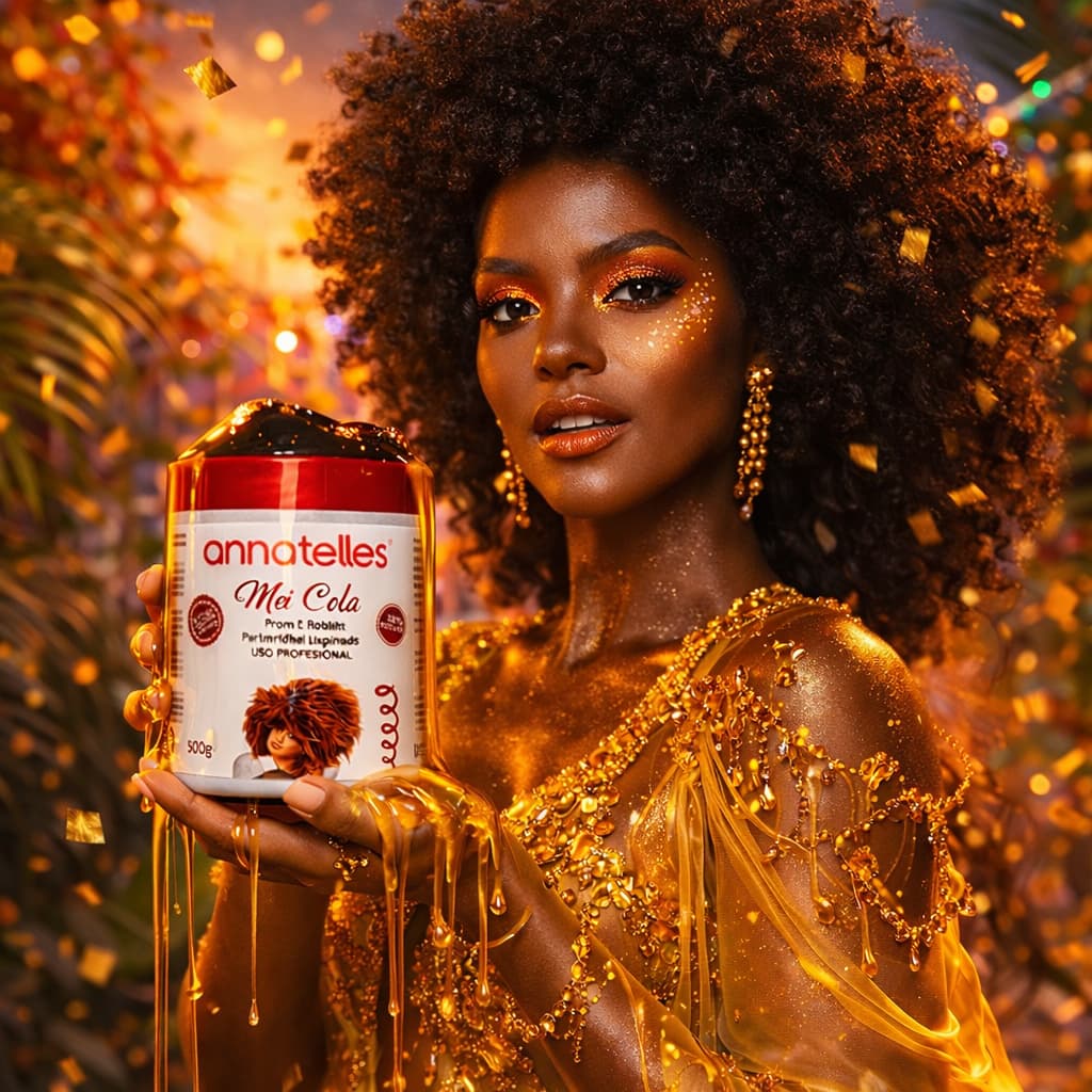 Mel Cola Para Cachos Naturais e Orgânicos Anna Telles 500g