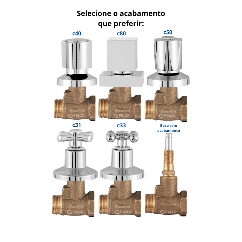 Registro de Chuveiro Pressão 1416 3/4 25mm em Metal Padrão Deca DN25 16 Estrias Banheiro