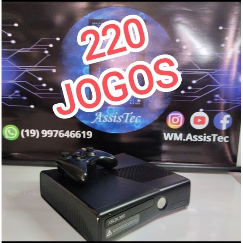 Xbox 360 em RGH3.0 com 228 jogos ou escolha sua lista.