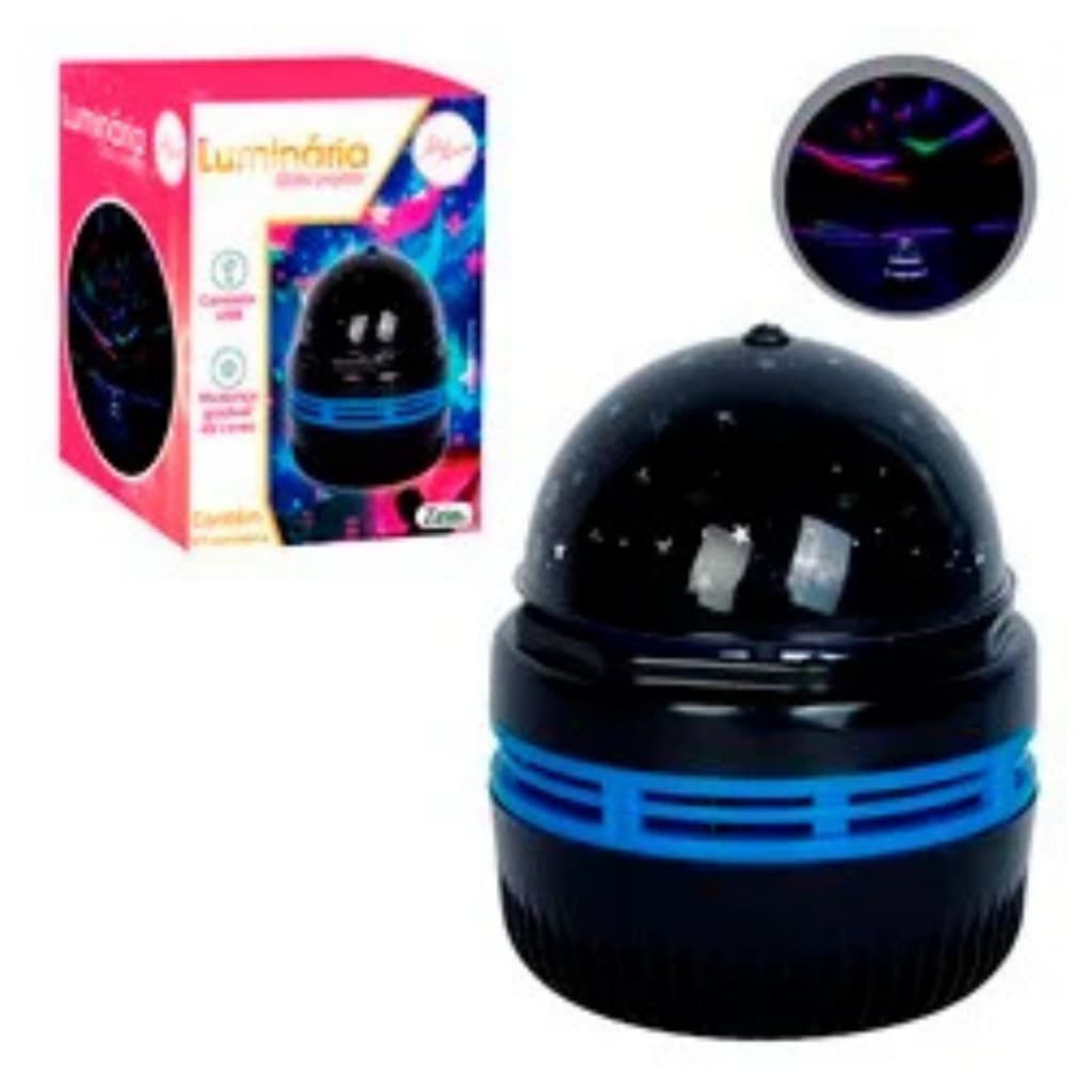 Projetor Giratório De Bola Mágica-Luz  A Laser De Discoteca USB Com Sincronização De Música Para Quartos E Festas Infant