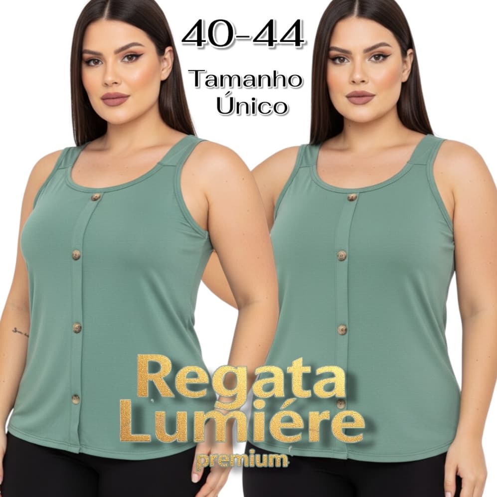 Regata Feminina Lumiére Elegante Confortável 40-44 em Viscolycra Premium Tam Único