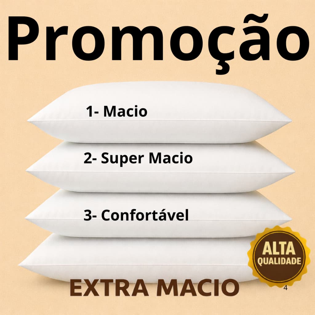 Travesseiros Premier Antialérgico Macio Fibra Siliconada 150 Fios 70x50cm