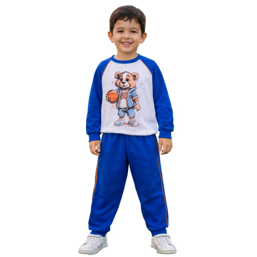 Conjunto Infantil Menino Inverno Ursinho Basquete