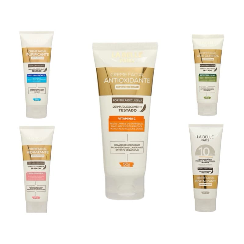 Creme Facial Hidratante Facial La Belle Paris – 50g | Com Filtro Solar 30 FPS