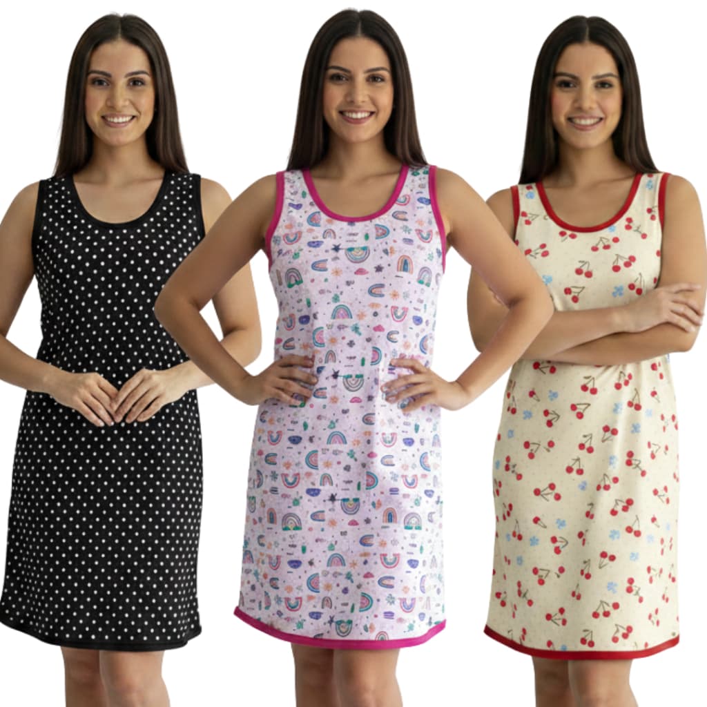 Camisola Regata de Malha Estampada Senhora