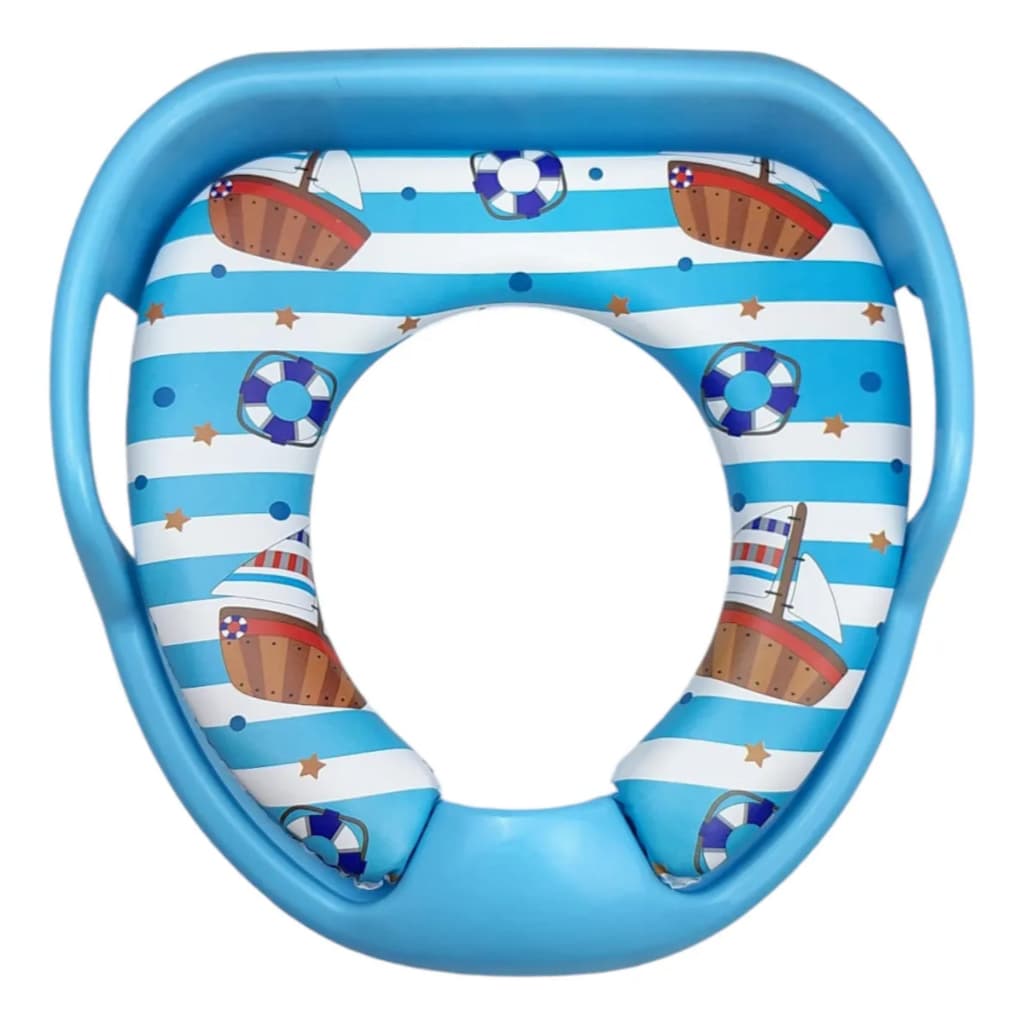 Assento redutor infantil para vaso sanitário,com alça e encosto.