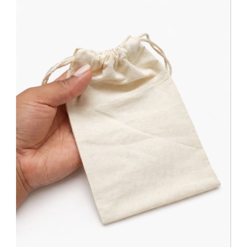 5 saquinhos de algodão cru ecobag 8x12 cm para Presente casamento lembrancinha joias