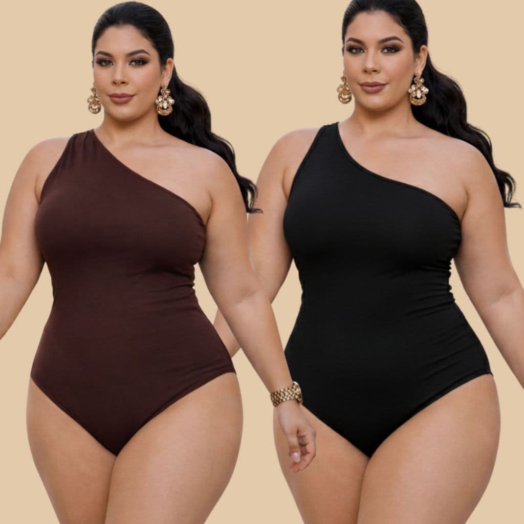 Kit 2 Body Mula Manca Feminino Plus Size Tendencia Lançamento Modelador