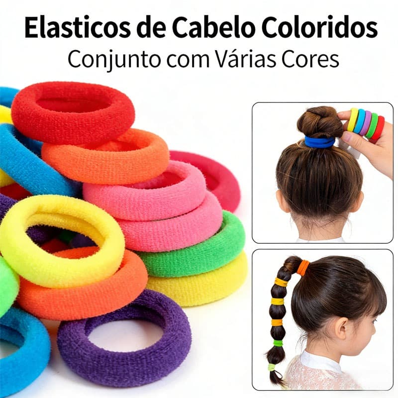 KIT 72/144/216/360 unidades Médio Xuxinha para cabelo de Meia e elástico para cabelo Scrunchie