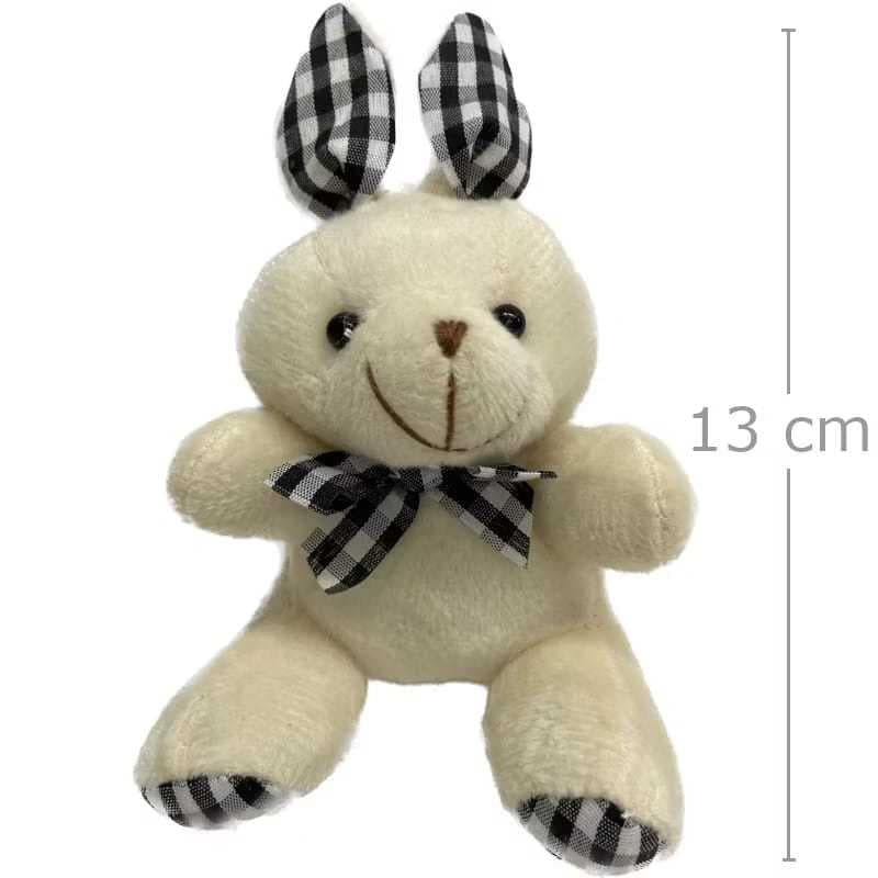 KIT 3/6 UNI Pelúcia Coelho de Chaveiro Miniatura Presente Lembrançinha Páscoa envia aleatorias