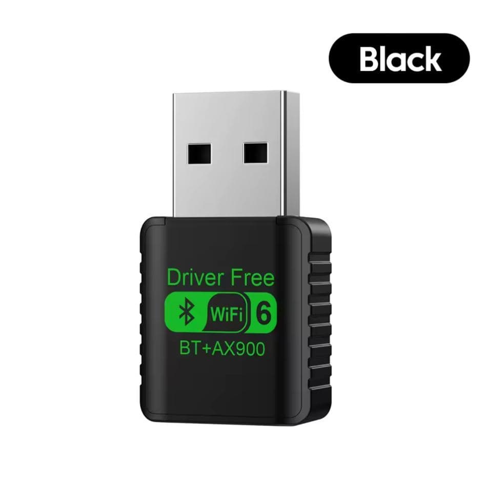 Adaptador USB WIFI 6 AX900 e Bluetooth v5.4 - Mini - Preto