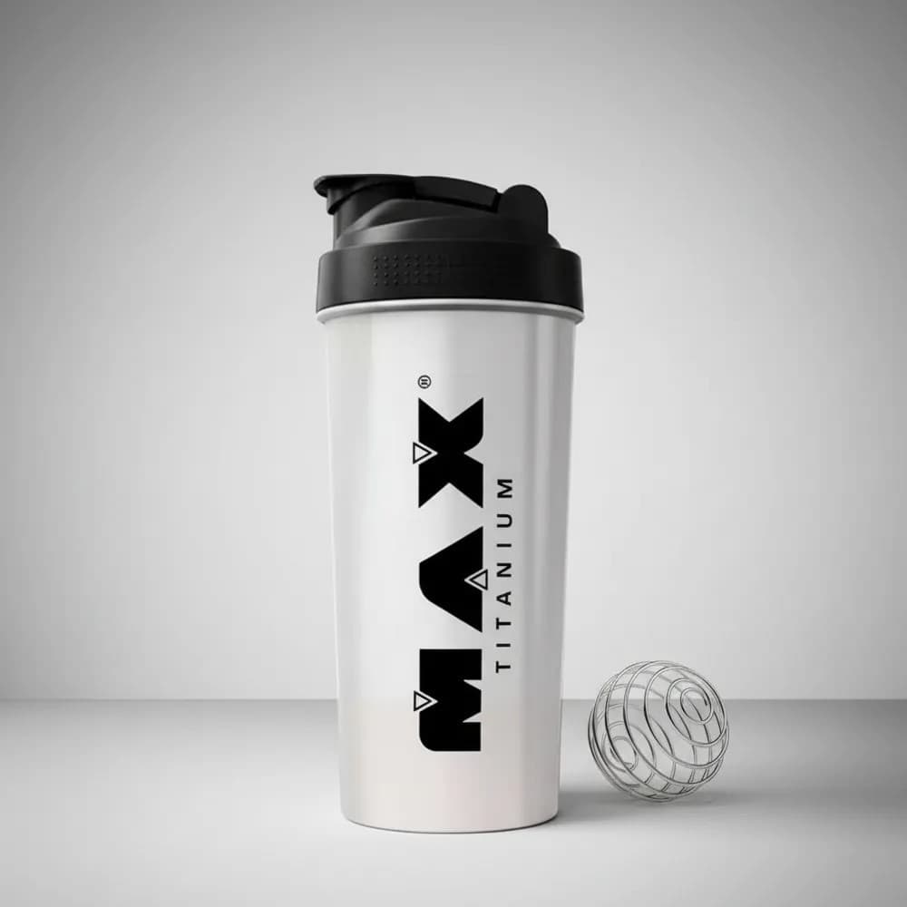 Coqueteleira com bolinha mola mixer Max Titanium 600 ml