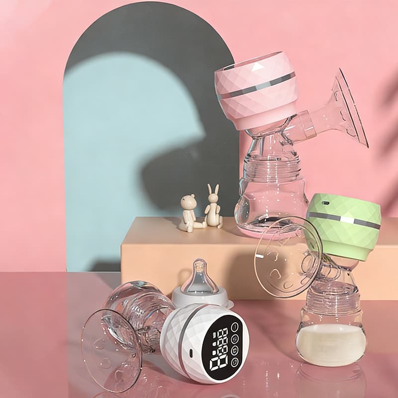 Bomba Tira Leite Elétrica Portátil com 9 Níveis de Sucção | Amamentação Silenciosa com Massagem P16