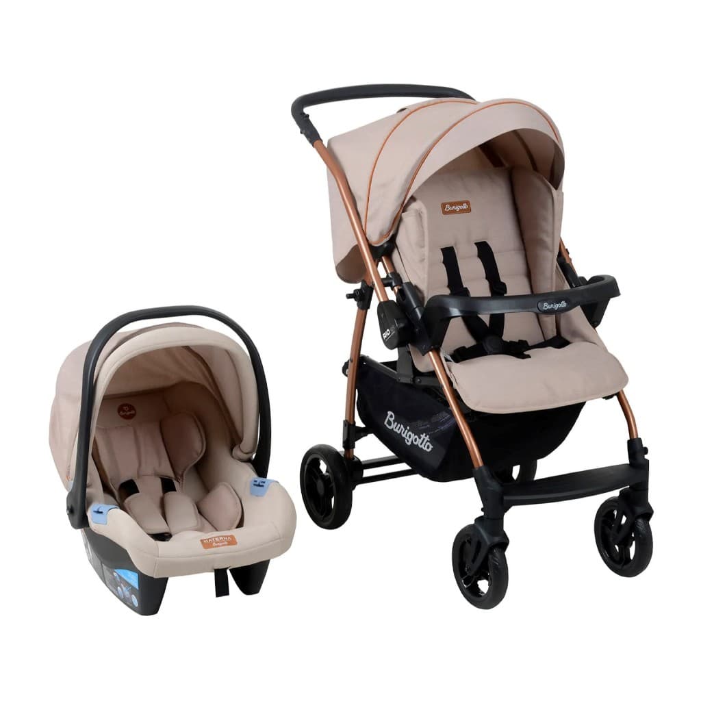 Carrinho e Bebê Conforto Rosa Rio 22 Mon Amour Burigotto (0 À 22Kg)