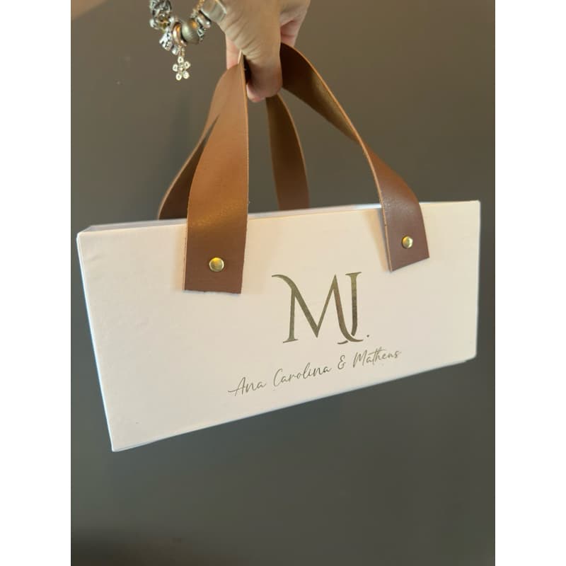 COMB COM 12 CESTAS BRANCAS - MED 24X15X11 PERSONALIZADAS  BRINDES, PRESENTES, CONVITE PADRINHOS, ANIVERSARIO CORPORATIVO