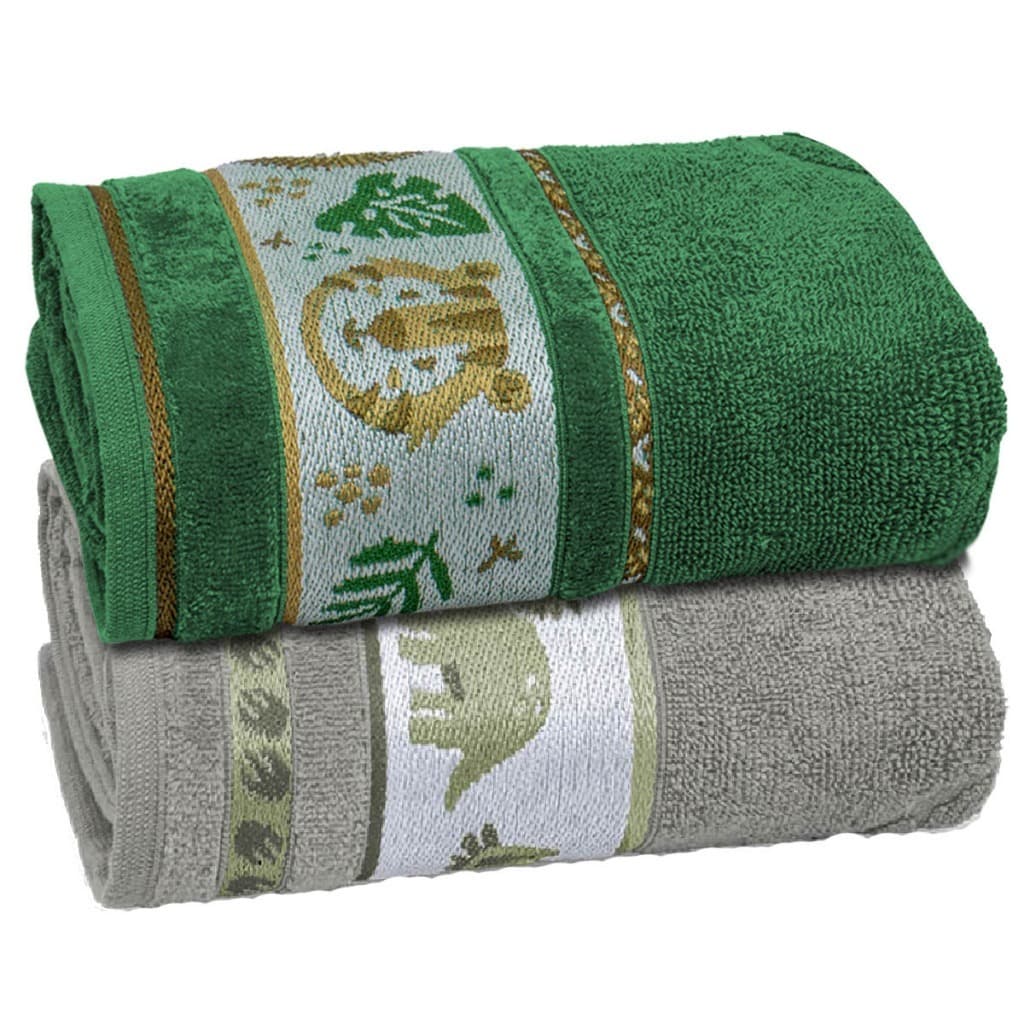 Jogo/Kit 2 Toalhas de Banho Infantil Soft Baby Kids de Algodão Meninos Meninas Aveludada Luxo