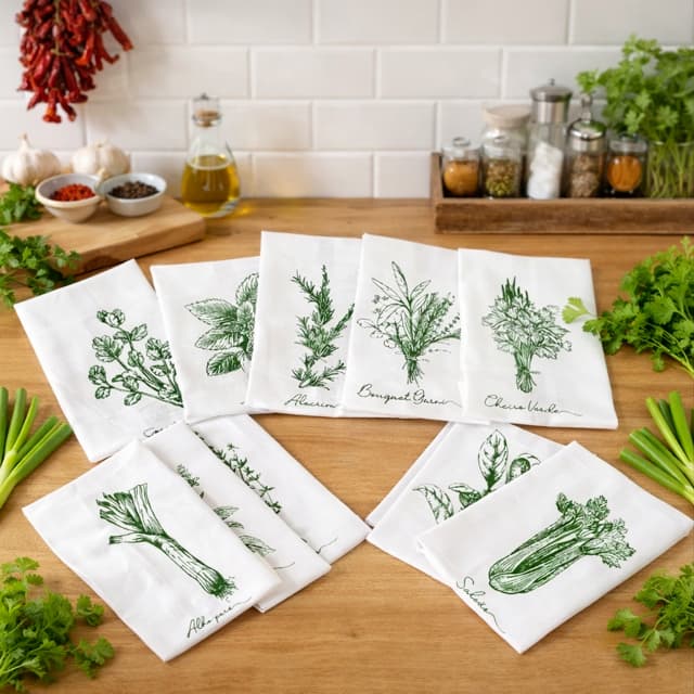  KIT PANO DE PRATO COMBO TEMPEROS 10 PEÇAS 