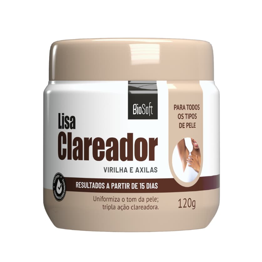 Creme Lisa Clareador 120g Biosoft