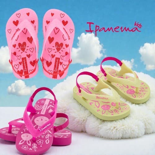 Chinelo Sandália Ipanema Baby Infantil Lançamento com Elástico Conforto e Segurança para seu filho