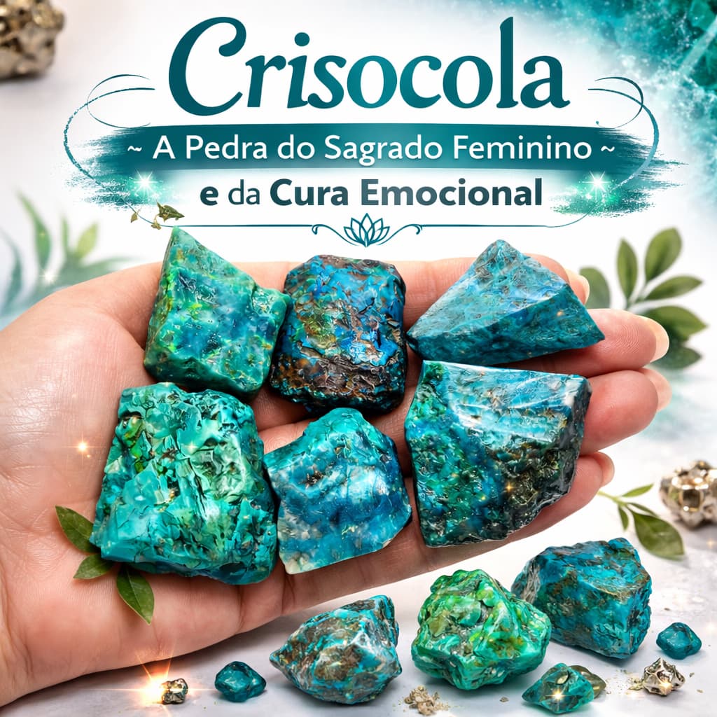 Crisocola  Bruta – A Pedra do Sagrado Feminino e da Cura Emocional