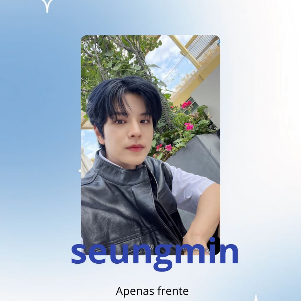 Photocard fanmade seungmin stray kids unitario