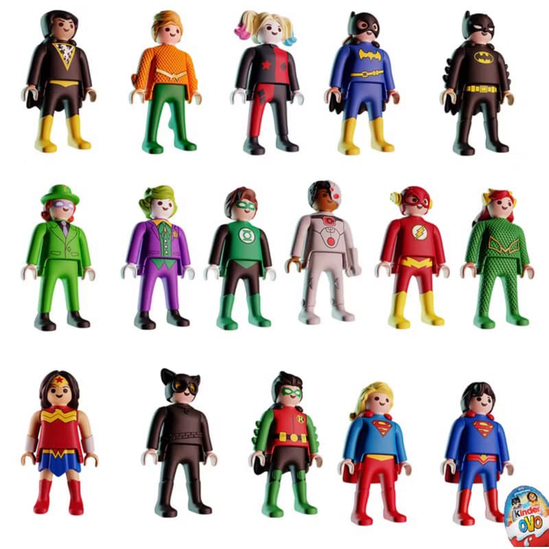 Coleção DC Playmobil Kinder Ovo