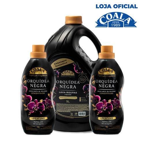 Kit Coala Laundry Lava Roupas 5L + Amaciante 1L - Orquídea Negra