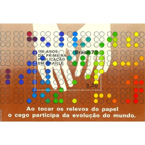 B - 043 - 150 ANOS DA 1ª PUBLICAÇÃO EM BRAILLE 1979