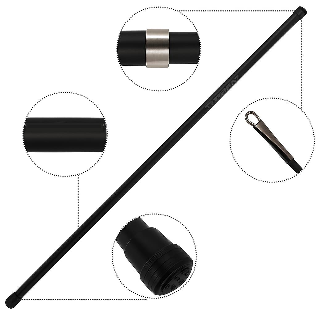 Vara de Mão Pesca Telescópica Gomo Longo