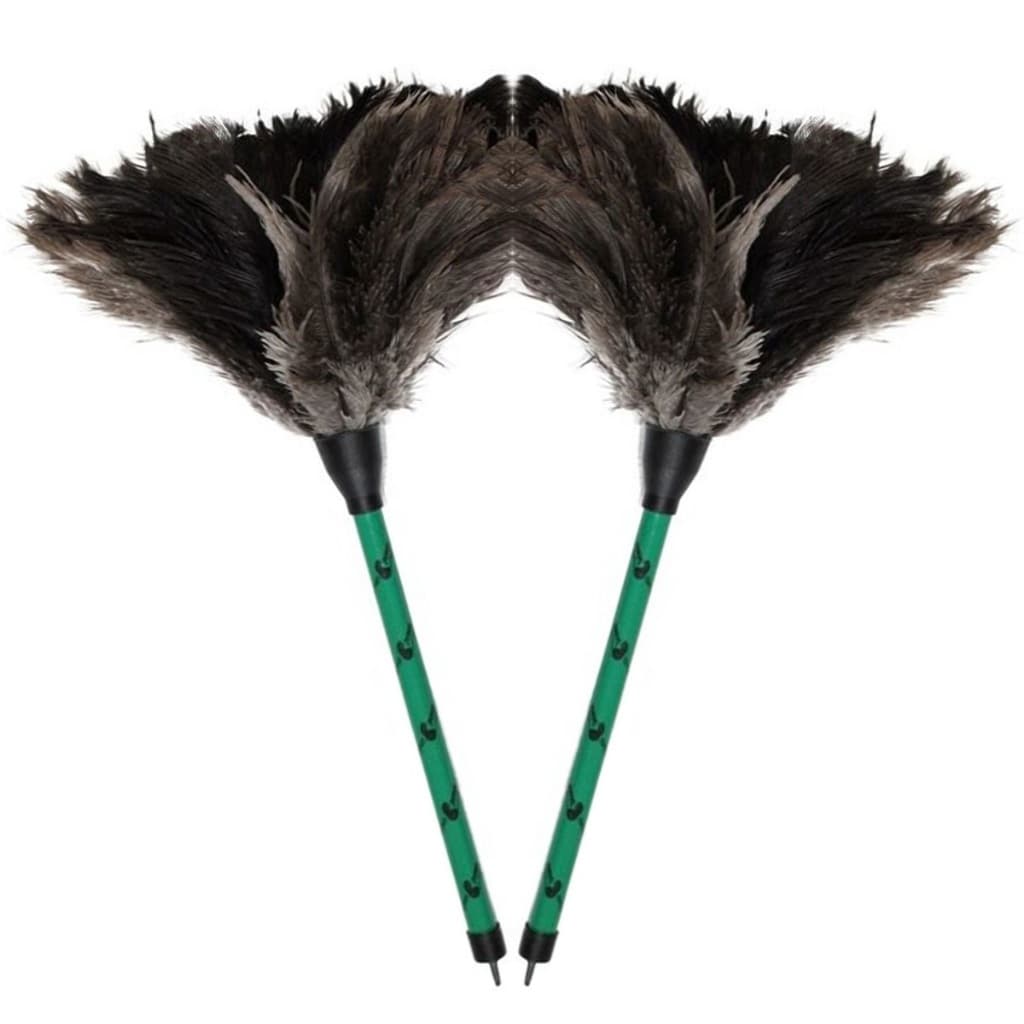 Espanador De Pó Plumas Naturais 02 Unidades Suave Limpa Móveis Prateleiras