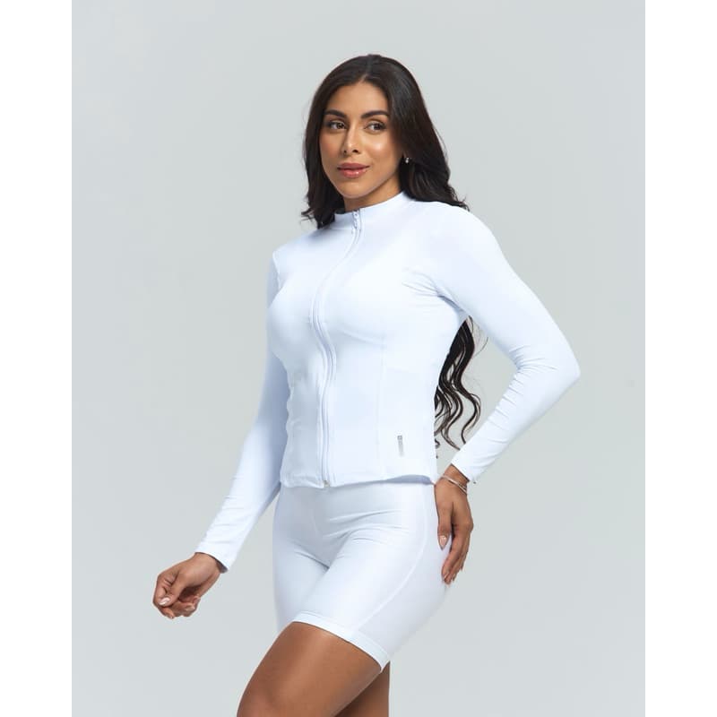 Jaqueta Casaco Feminina Poliamida Fitness Slim De Academia Yoga Ginástica Ciclismo Corrida Aria