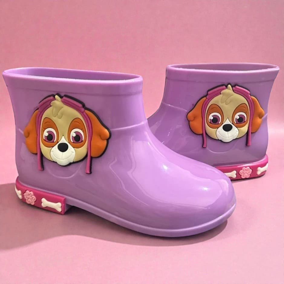 Galocha Infantil Feminina Bota Criança Delicada Leve Confortável Para Meninas Inverno Envio Rápido