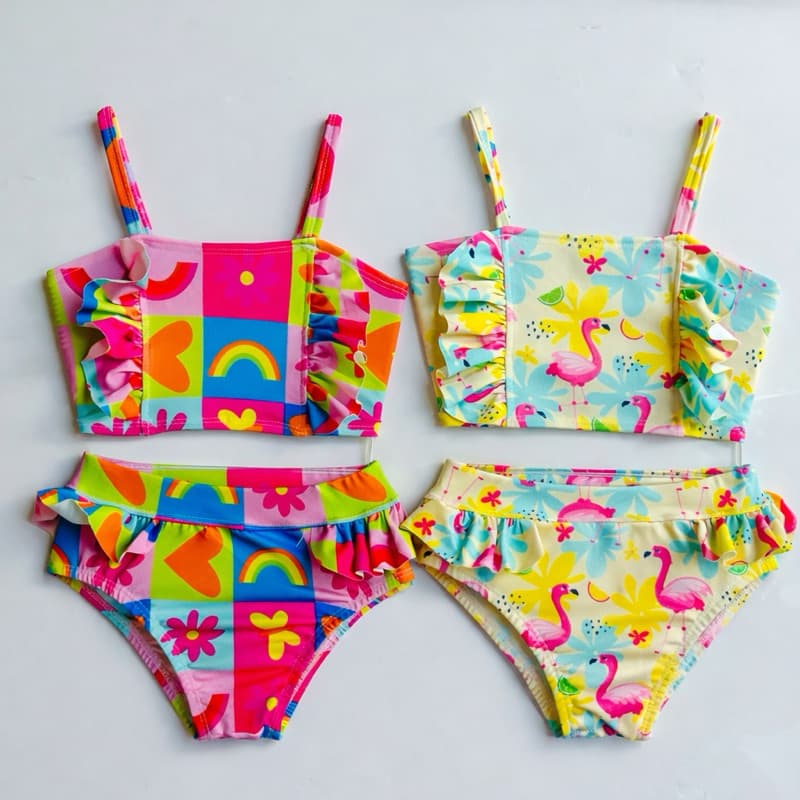 Biquini Infantil Menina Piscina Moda Praia Verão Modelos Várias Estampas