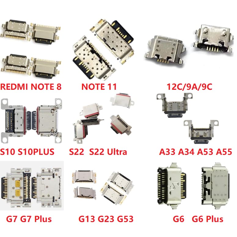 Conector Solto Carga Para T280 S10 A52 A72 A33 A34 S22  E7 E7 Power G4 Play G5S G5 Plus G5s G5 G6 G7 G13 NOTE 8 NOTE 11