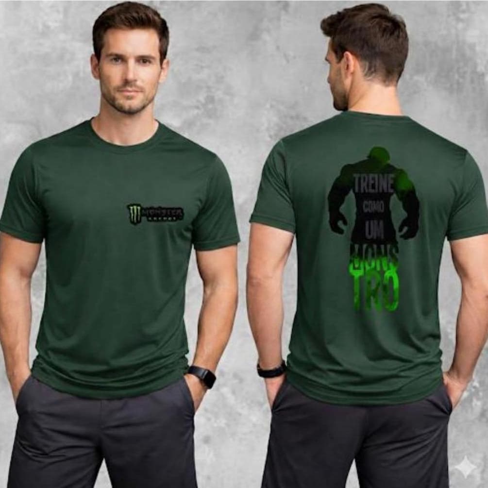 Camisa Esportiva PREMIUM MONSTER TECNOLIGIA DRY-FIT Leve Academia Laser Esporte Corrida Conforto