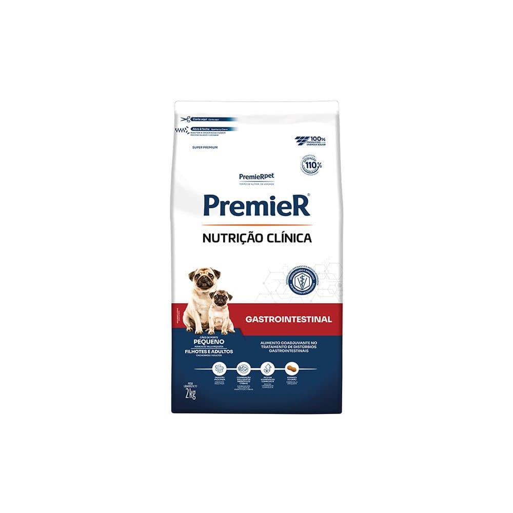 PREMIER NUTRIÇÃO CLINICA CAES GASTROINTESTINAL PEQUENO PORTE 2 KG
