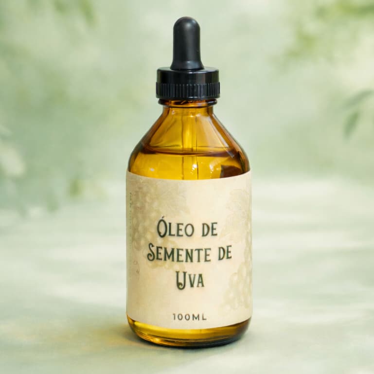 Óleo de Semente de Uva 100% Puro Prensado a Frio | Pele, Cabelo e Massagem Natural | óleo carreador