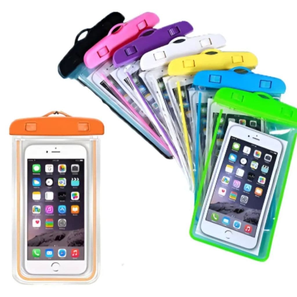 Capinha de celular à prova d’água proteção para chuva piscina praia capa impermeável universal