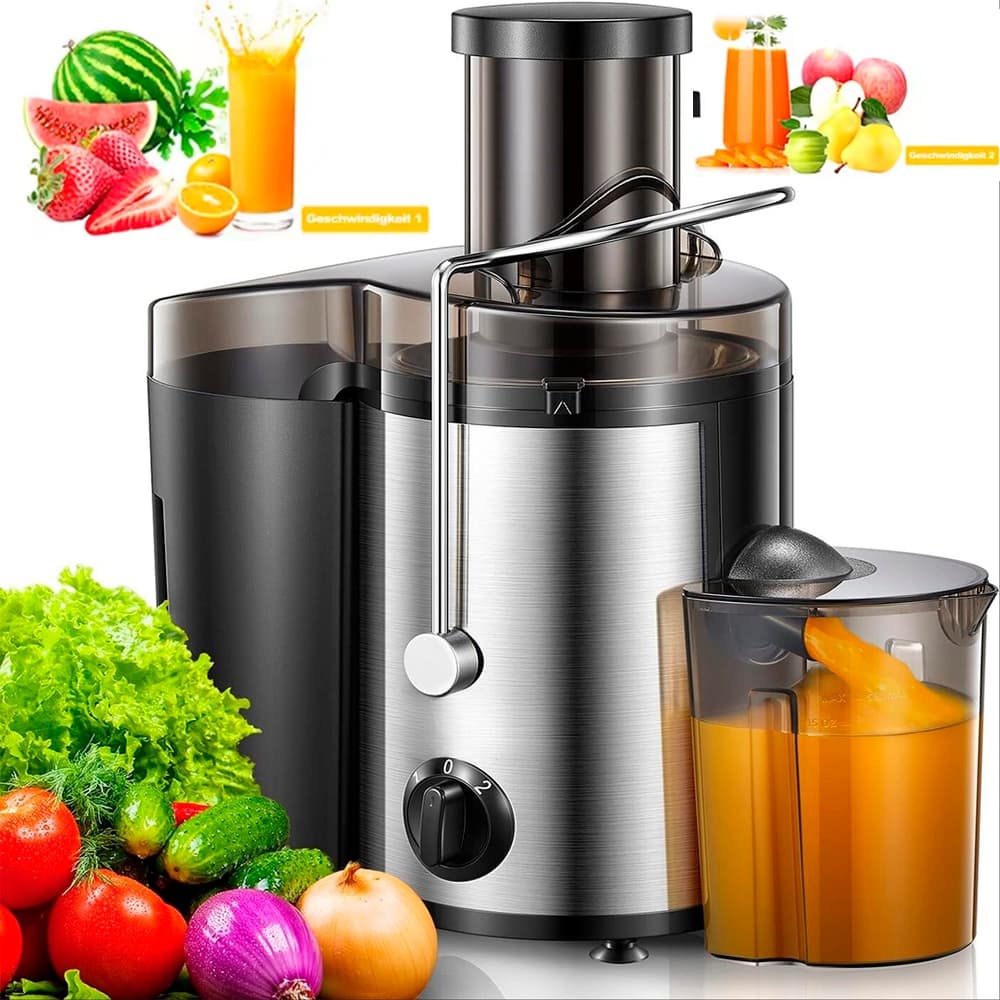 Extrator Elétrico de Suco - Centrifuga de Suco 1500w 500ml 110v/220v  Espremedor Elétrico de Frutas