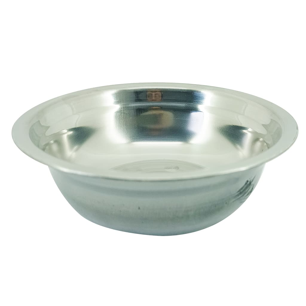 Tigela de Aço Inox 17cm Multiuso Profissional Fundo Cozinha Bowl Empilhável Bacia Saladeira
