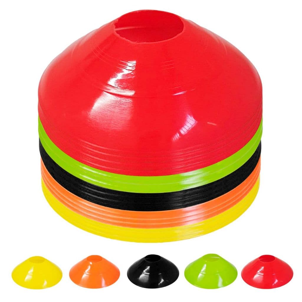50x Chapéu Chines Cone 19cm Mini Treino Funcional Esporte