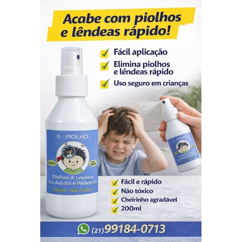 spray mata piolhos e lêndeas 200 ml ,+ pente