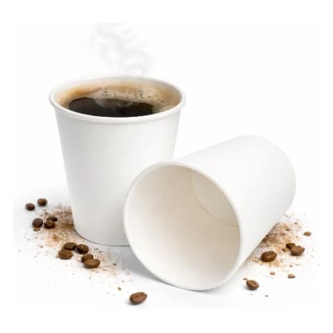 Kit 50 Un Copo Papel 120 ml Biodegradável/ Café/ Chá