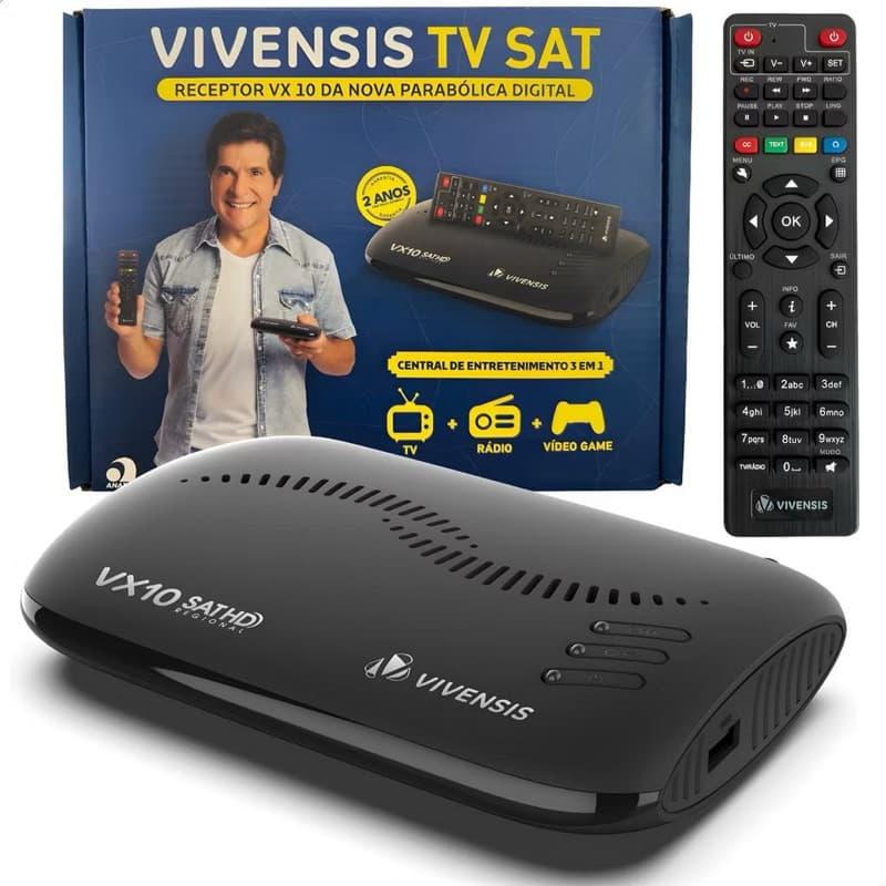 RECEPTOR DE TV VIVENSIS VX10 NOVA PARABÓLICA