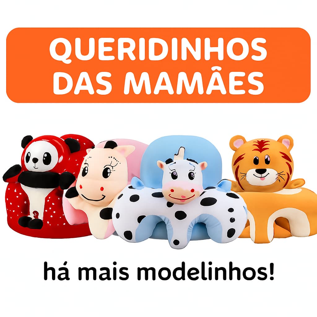 Almofada puff  Infantil de Apoio para Bebê manter a Postura Com Enchimento Almofada Senta Bebê