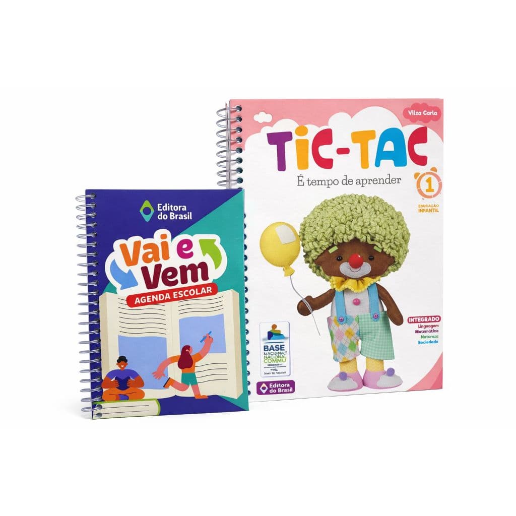 Tic Tac: É tempo de aprender Integrado Volume 1 + agenda escolar -  Vilza Carla